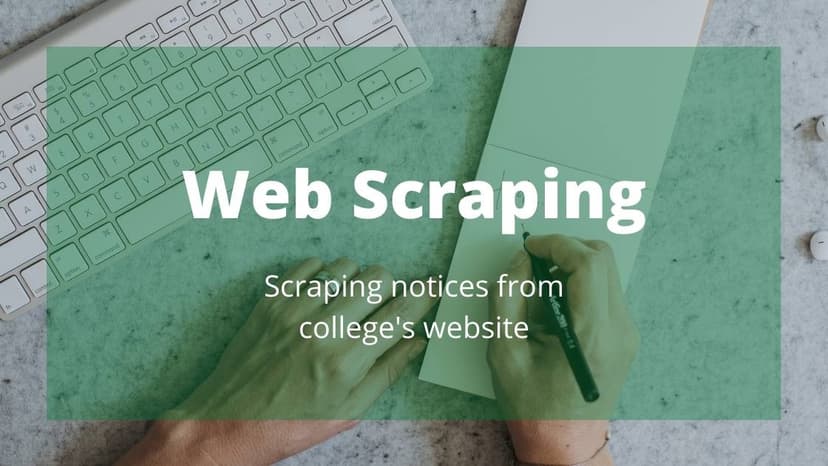 How to scrap notices from your college website using nodejs.